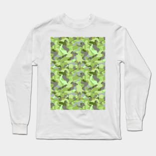 Camouflage acid green Long Sleeve T-Shirt